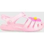 Gyerek Elegáns Gumi Rózsaszín Crocs Isabella Nyári cipők Tépőzáras kapoccsal 27-es méretben 