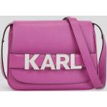 Női Elegáns Feliratos Bőr Rózsaszín Karl Lagerfeld Bőrtáskák Fenntartható forrásból 