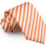  Csíkos nyakkendõ - fehér/narancssárga