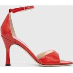 Női Bőr Piros Custommade Tűsarkú cipők 36-os méretben 