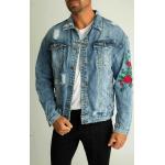 Dead Rose Jacket - hímzett mintás farmer kabát - Méret: XL