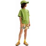 Klasszikus Zöld Desigual Gyerek rövid ujjú pólók Fenntartható forrásból 140-es méretű 