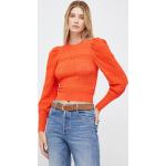 Női Hosszú Poliészter Narancssárga Desigual Hosszu ujjú Kereknyakú Téli divat cikkek XL-es 