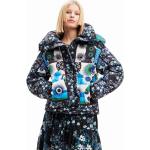 Női Poliészter Sötétkék árnyalatú Desigual Átmeneti & Tavaszi kabátok Fenntartható forrásból - Vízálló akciósan S-es 