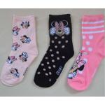 Lány DISNEY Mickey Mouse és barátai Minnie Mouse Egér motívumos Gyerek zoknik Fenntartható forrásból 3 darab / csomag 