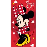 Piros Mickey Mouse és barátai Minnie Mouse Egér motívumos Strandtörölközők 