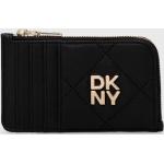 Designer Női Fekete DKNY DKNY Active Bélelt Cipzáras pénztárcák Báránybőr 