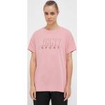 Strasszos Designer Női Klasszikus Feliratos Rózsaszín DKNY DKNY Active Kereknyakú Feliratos pólók S-es 