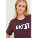 Designer Női Feliratos Lila DKNY DKNY Active Kereknyakú Feliratos pólók M-es 
