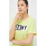Designer Női Feliratos Zöld DKNY DKNY Active Kereknyakú Feliratos pólók XS-es 