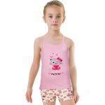 Lány Állatmintás Elasztán Rózsaszín Gyerek trikók 6 éveseknek 