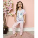 Glitteres Lány Elasztán Gyerek pizsamák 110-es méretű 