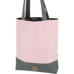 Dressa Bag nõi shopper táska cipzáros zsebbel - rózsaszín