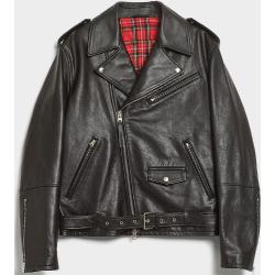 Dzseki Gant D1. Leather Biker Jacket Fekete M