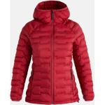 Női Piros Peak Performance Szennyeződés-ellenálló anyagból Sportos kabátok Fenntartható forrásból - Vízálló - Szélálló S-es 