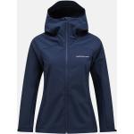 Női Lezser Soft shell Kék Peak Performance Téli Softshell kabátok - Vízálló XS-es 