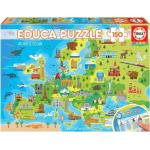 Educa 150   darabos  Európa motívumos Puzzle-k 9 - 12 éves korig 