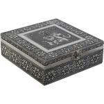 Ékszeres doboz DKD Home Decor Ezüst színű Égszínkék Fa Alumínium 18 x 18 x 6 cm MOST 10666 HELYETT 6383 Ft-ért