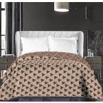 Elegancia ágytakaró, Bézs- barna háromszög, 240x260 cm (6650)