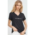 Női Fekete Emporio Armani V-nyakú pólók XS-es 
