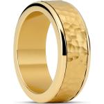Kalapált Férfi Arany Arany gyűrűk Rozsdamentes acélból 48 