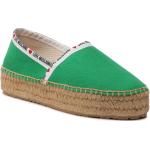 Designer Női Zöld Moschino Espadrille cipők 