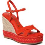 Női Piros Tamaris Espadrille cipők 
