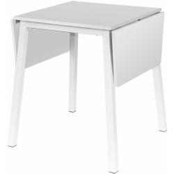 Étkezõasztal, bõvíthetõ, 60x60 cm, fehér - ICEBERG - Butopêa