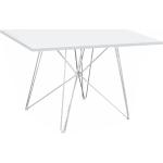 Étkezõasztal MDF/fehér/HG fény, 120x80 cm, ARTEM