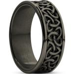 Fényes Férfi Lezser Fekete Lucleon Gyűrűk Rozsdamentes acélból 