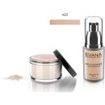 Evana Luxury Transparent Powder And Face Advance Foundation Set Tp - 420