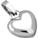 Ezüst színű, szív alakú gravírozható nemesacél medál