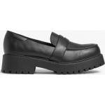 Faux leather loafer - Black