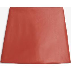 Faux leather mini skirt - Red