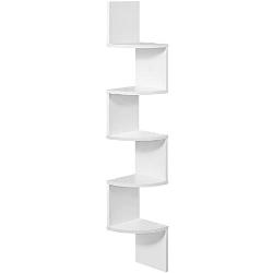 Fehér sarok könyvespolc 20 x 20 x 128 cm