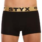 Fekete férfi boxeralsó Styx / KTV sport gumi - arany gumi (GTZ960) XL