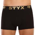 Fekete férfi boxeralsó Styx / KTV sport gumi - fekete gumi (GTC960) XL