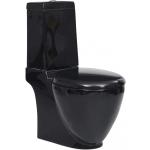 Fényes Fekete WC ülőkék Fenntartható forrásból 