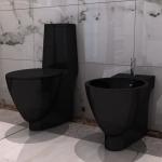 Fényes Fekete WC ülőkék 