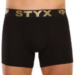 Fekete long férfi boxeralsó Styx / KTV sport gumi - fekete gumi (UTC960) XXL