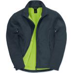 Férfi hosszú ujjú Softshell B and C ID.701 Softshell Jacket S, Sötétkék/Neon Zöld