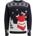 Férfi Sötétkék árnyalatú Sweater-ek Karácsonyra akciósan 