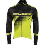 Férfi kerékpáros kabát CRUSSIS fekete-fluo sárga