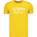 Férfi Lezser Sárga Lee Cooper Kereknyakú Rövid ujjú pólók akciósan 
