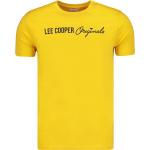 Férfi Lezser Sárga Lee Cooper Kereknyakú Rövid ujjú pólók akciósan L-es 