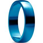 Szálcsiszolt Férfi Kék Lucleon Gyűrűk Rozsdamentes acélból 46 