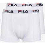 Designer Férfi Streetwear Fehér Fila Sztreccs boxerek 2 darab / csomag L-es 