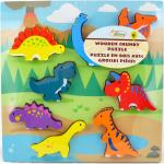 Fa Meme / Theme Dinosaurs Dinoszauroszok Dinoszaurusz motívumos Fa puzzle-k 12 - 24 hónapos korig 