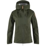 Női Poliészter Zöld FJÄLLRÄVEN Kapucnis Sportos kabátok Fenntartható forrásból - Vízálló akciósan L-es 