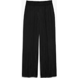 Flowy wide trousers - Black